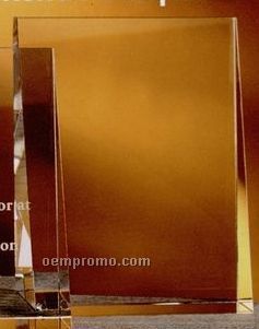 6"X8" Optical Crystal Book End/ Plaque Award