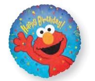 9" Elmo Happy Birthday Balloon