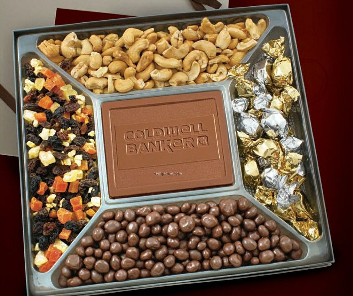 Food Gift Gourmet Snack And Custom Chocolate Centerpiece