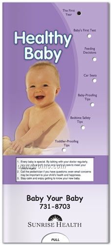 Healthy Baby Pocket Slider Chart/ Brochure