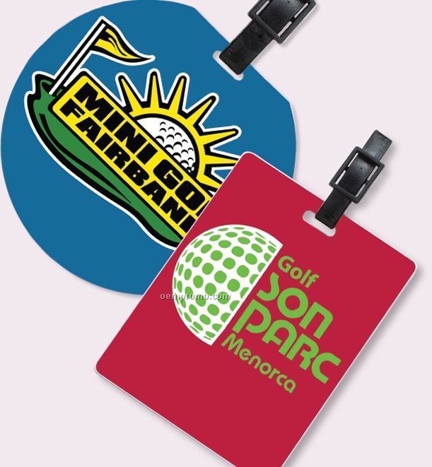 Recycled Jumbo Round Slip-in Pocket Golf Bag Tag