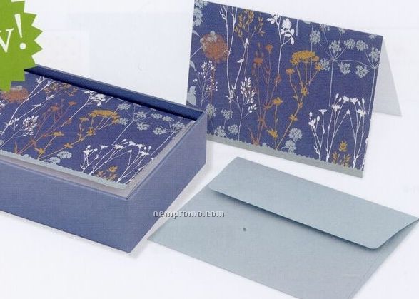 Small Boxed Everyday Note Cards - Twilight Garden
