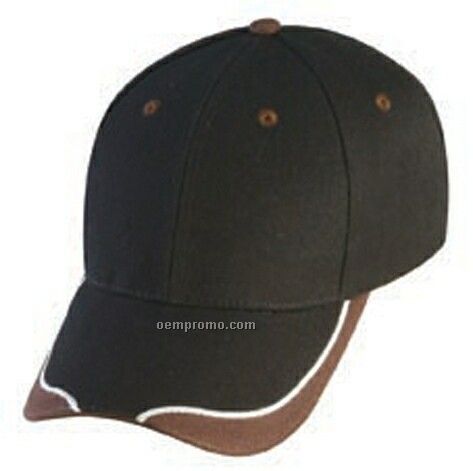 Wool Blend Constructed Low Profile Cap (Contrasting Curve Visor)