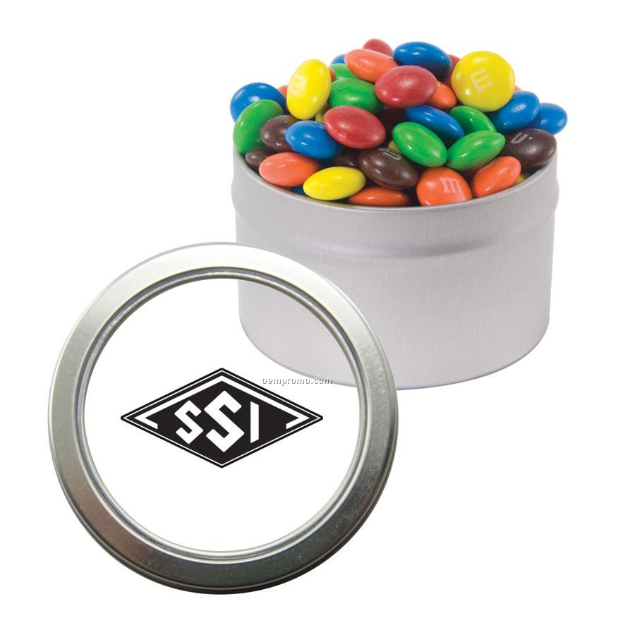 Candy Window Tin With M&M's