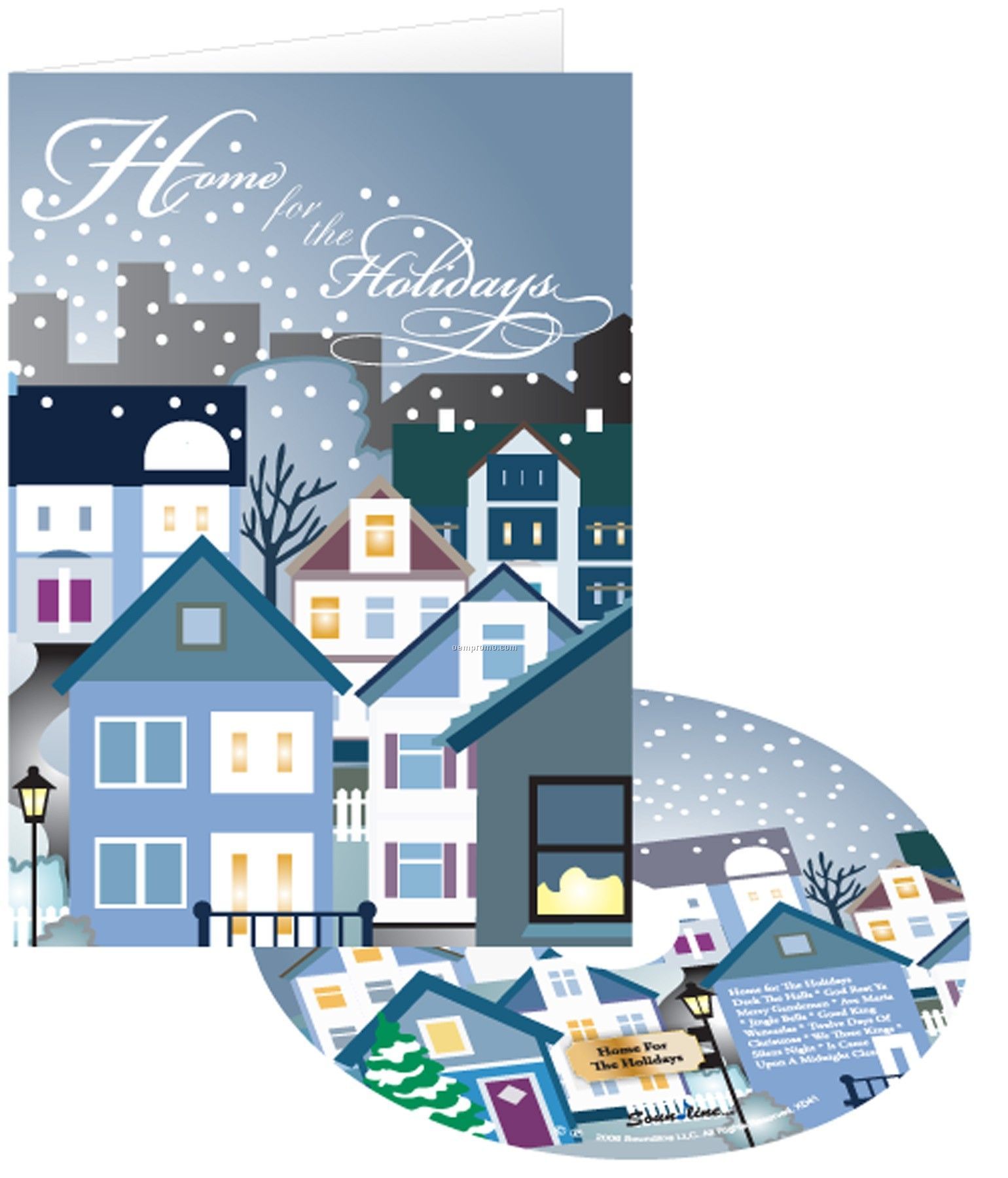 Home For The Holidays Greeting Card W/ Matching CD