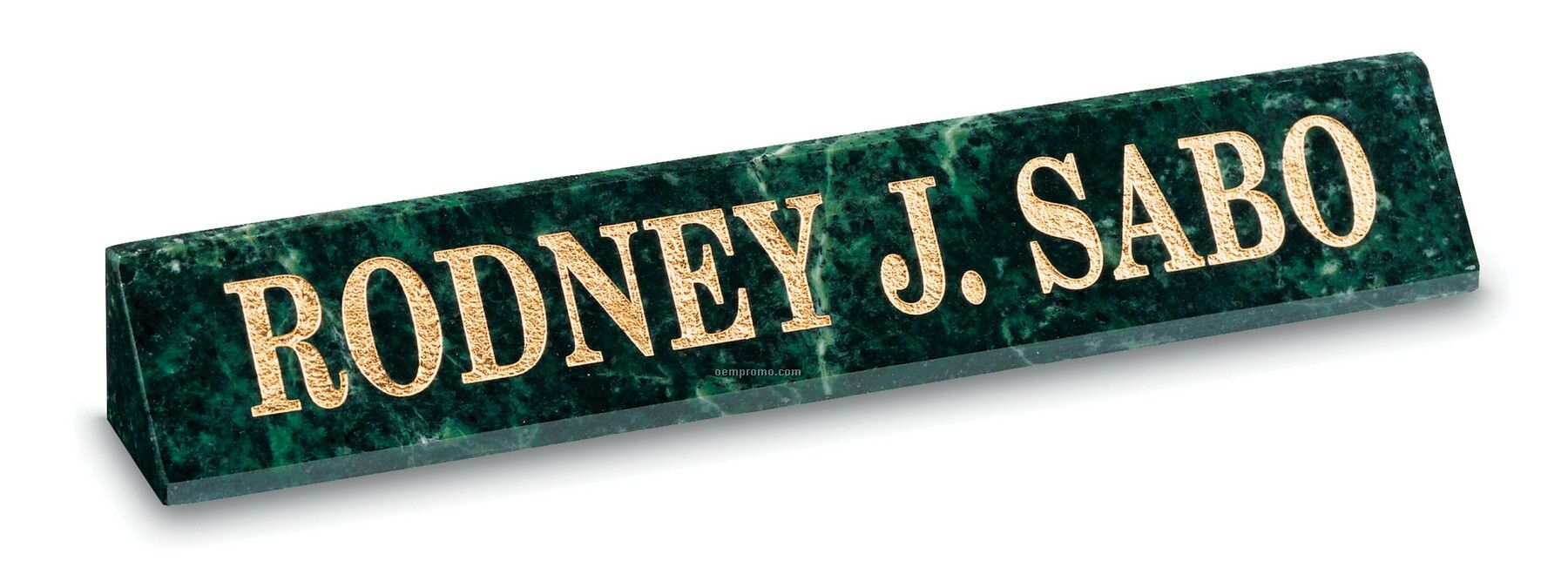 Integrity Name Plate (Green Marble)