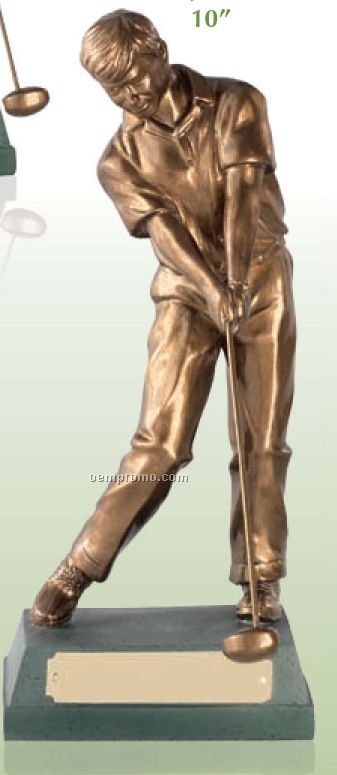 Address The Ball Swatkins Signature Collection Male Golfer Award /10"