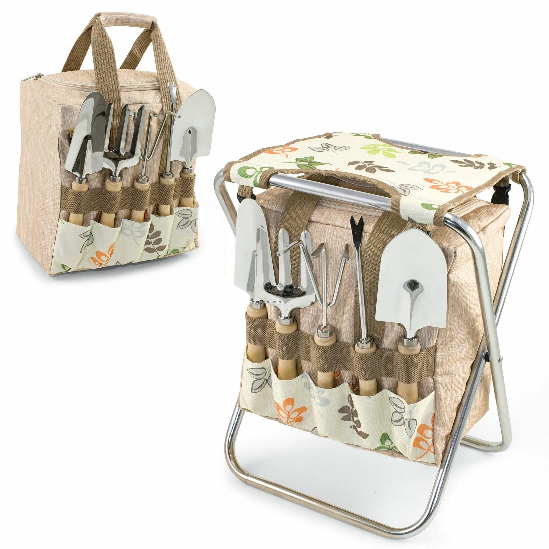 Gardener Botanica Folding Seat W/ Tools & Detachable Tote Bag