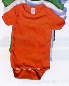 Infant Baby Rib Short Sleeve Plain Onesie Creeper (3m-24m)