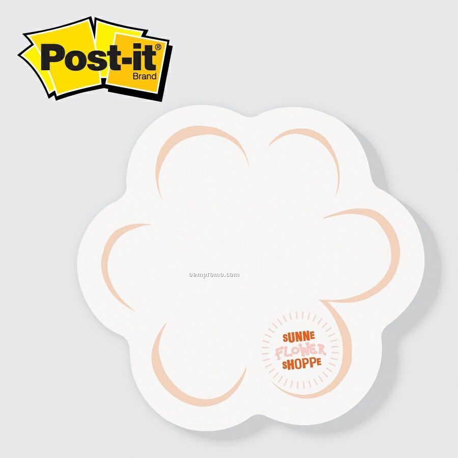 Large Flower Post-it Die Cut Notepad (25 Sheets/1 Color)