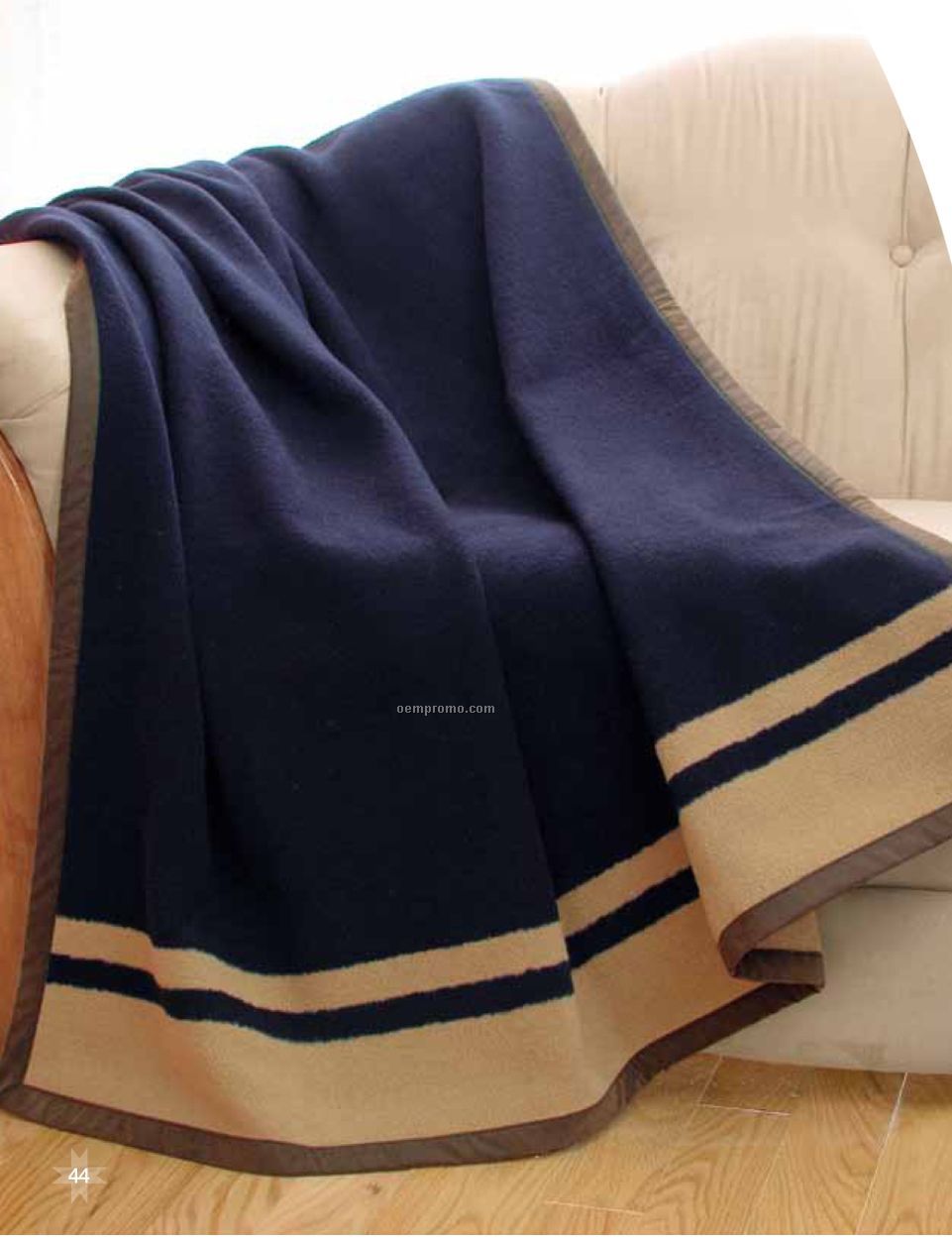 Navy Blue Heritage Vicuna Blanket