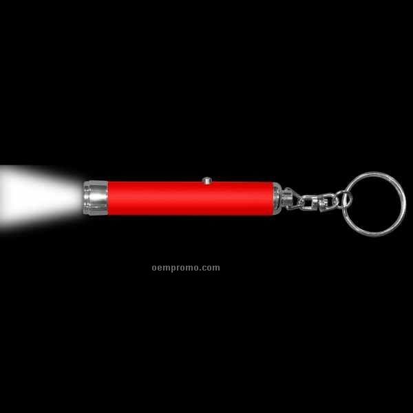 Red Projector Light Up Keychain