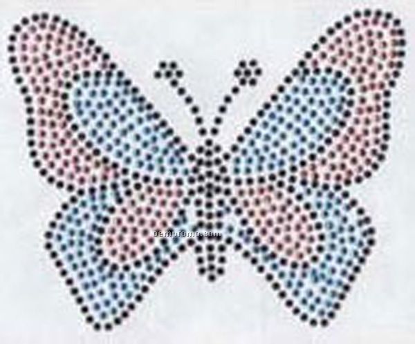 Small Butterfly Rhinestone Transfer