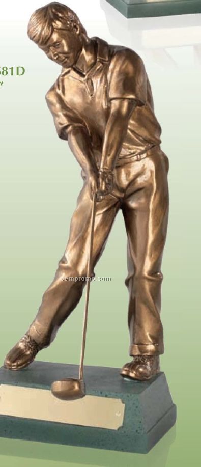 Address The Ball Swatkins Signature Collection Male Golfer Award /12"