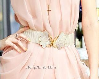 Beauty Women's Waist Butterfly Buckle Elastic Belt