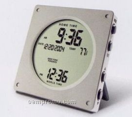 Global Scan Chronograph Digital Clock W/ Thermometer