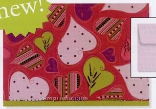 Small Boxed Everyday Note Cards - Groovy Hearts