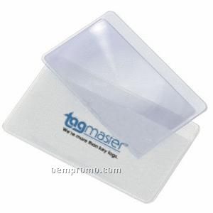 Portable Card Magnifier W/Pvc Card Holder