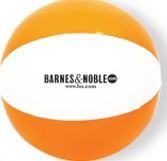 12" Orange & White Beach Ball (Printed)