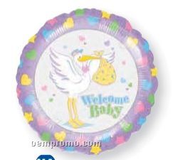 18" Welcome Baby One Sided Balloon