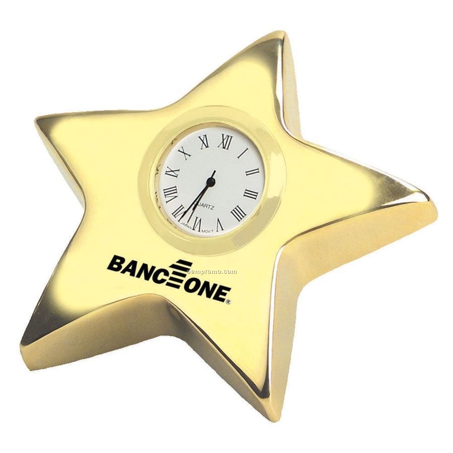Gold Star Clock