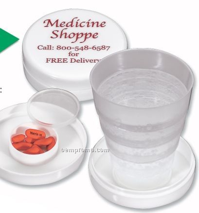 Travel Cup & Pill Box