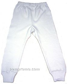 White Interlock Long Pants