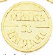 1-1/4" Success Line Motivational Coin - Make It Happen