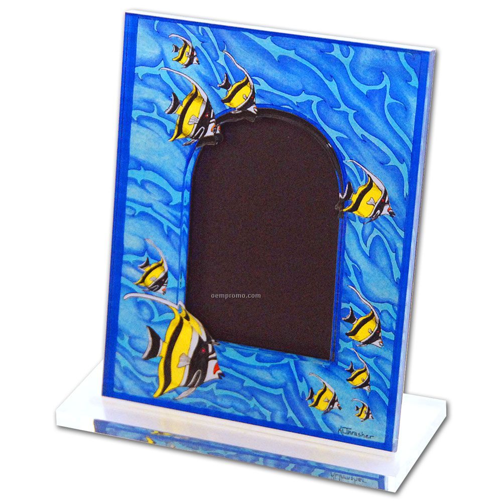 4"X5" Acrylic Desk Picture Frames W/Stand