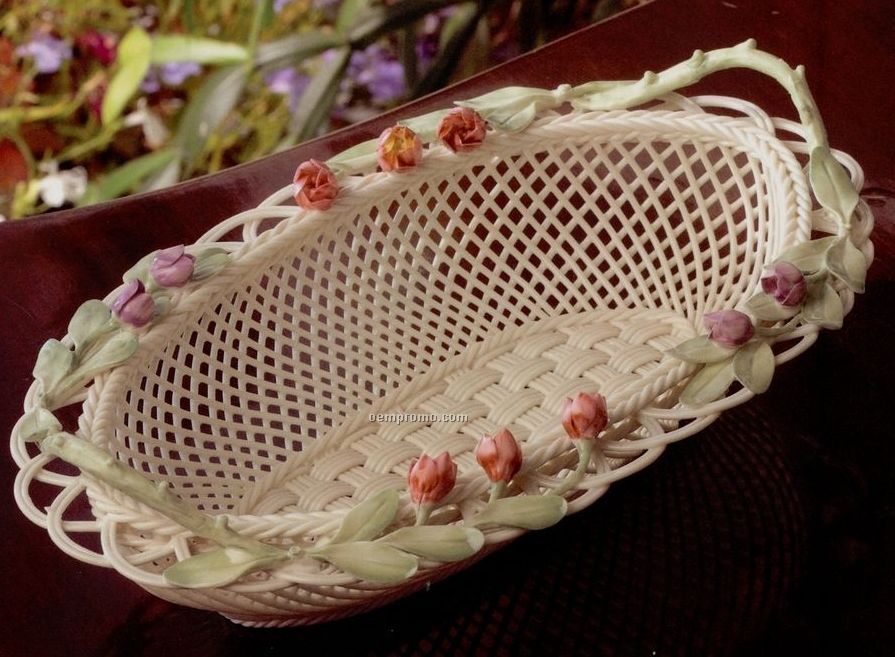 Belleek Tulip Basket