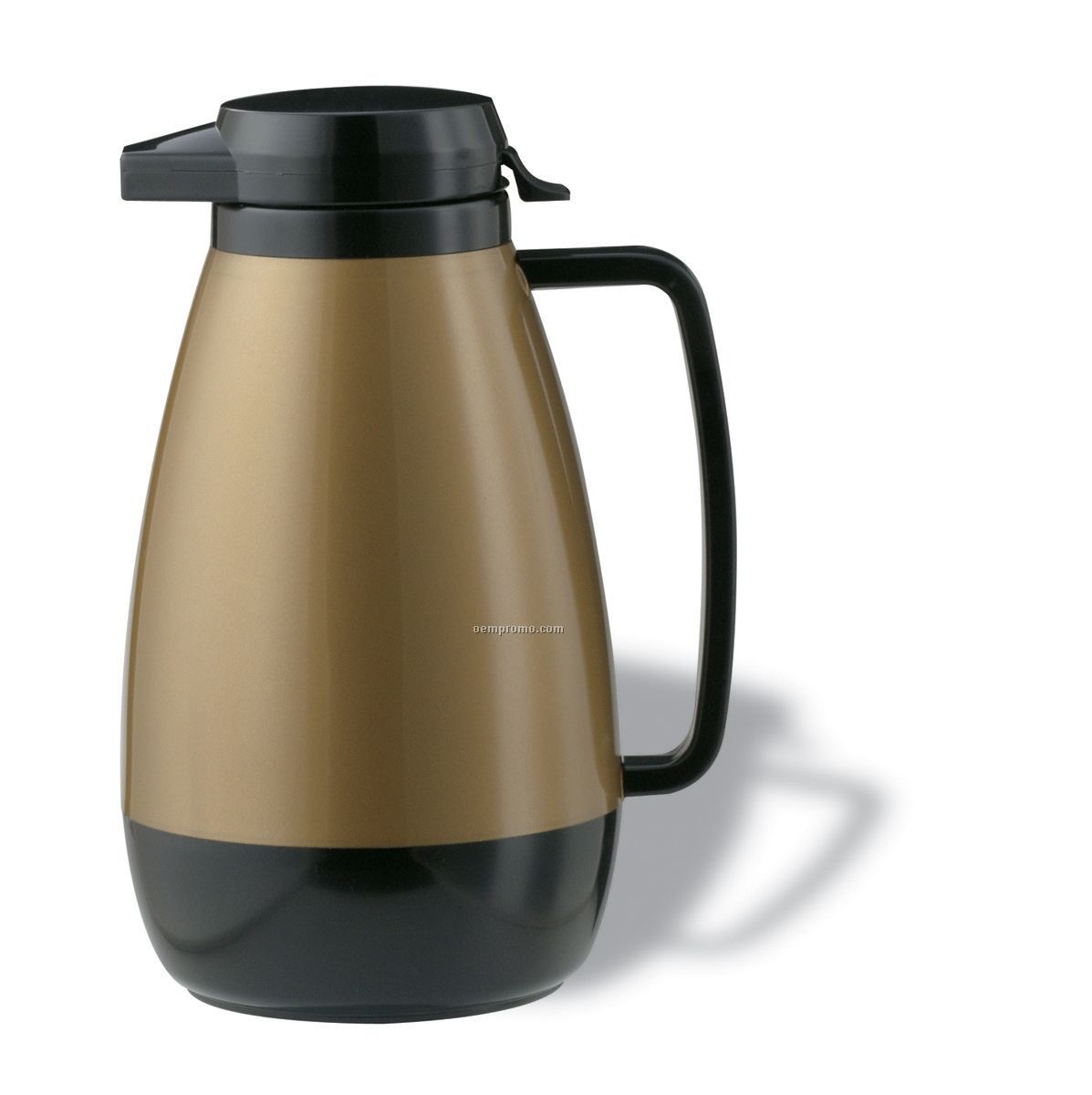 1 Liter Thermo Serve Push Button Lid Carafe (Gold/Black)