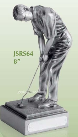Golf Champion's Collection Male Golfer Award W/ Antique Copper Finish /8"