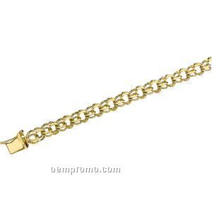 Ladies' 7" 14ky 7mm Charm Bracelet