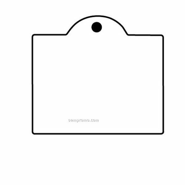 Stock Shape Collection Rectangle W/ Tab 1 Key Tag