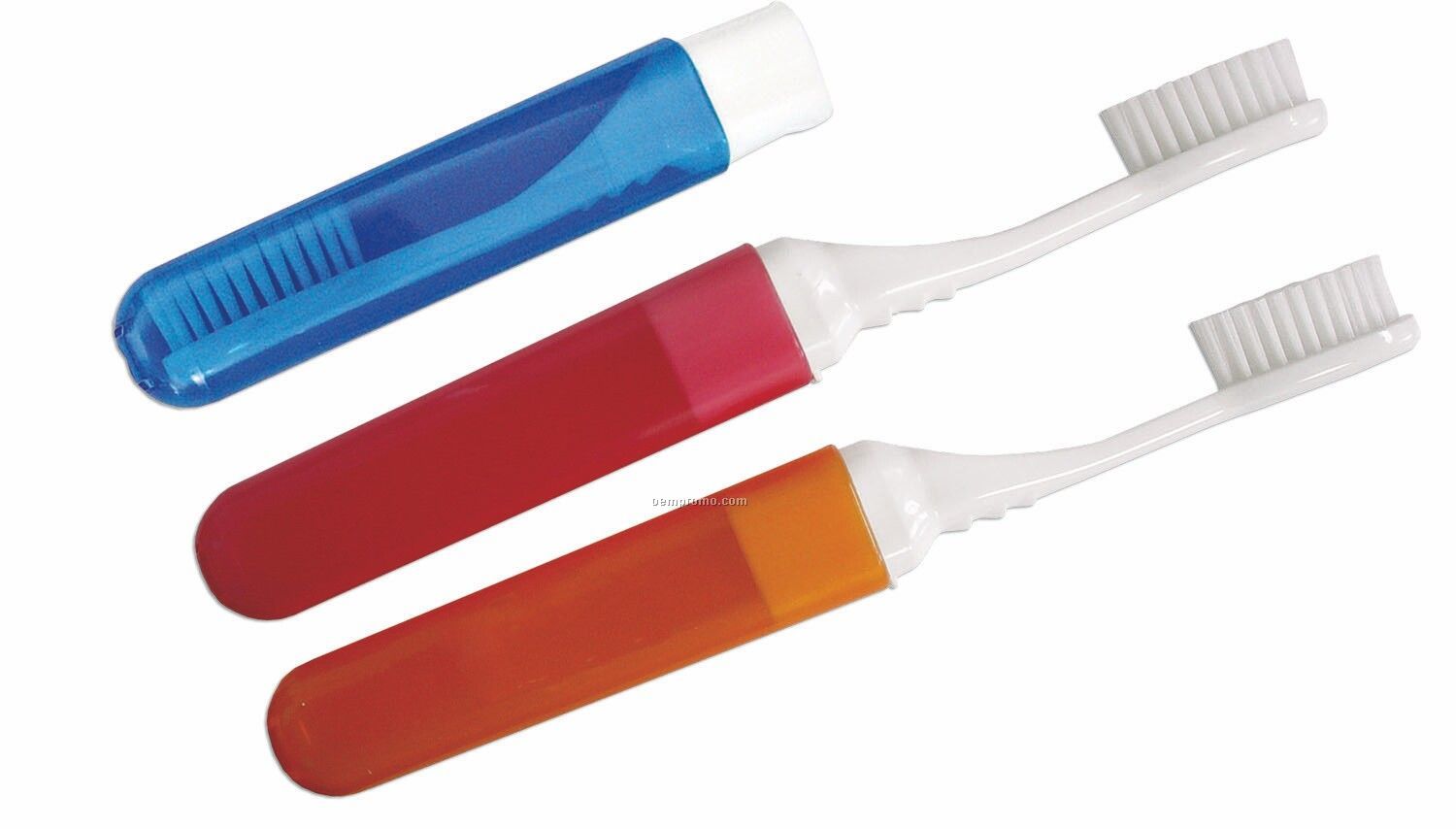 Travel Plus Toothbrush - Imprinted Assorted Colors Only