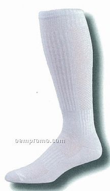 Breathable Mesh Calf Volleyball Socks W/ Ankle & Arch Support (7-11 Medium)