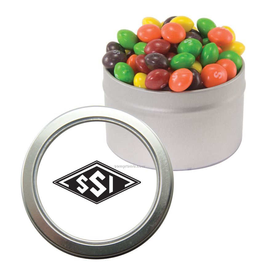 Candy Window Tin With Skittles