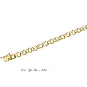Ladies' 7" 14ky 5-1/2mm Charm Bracelet
