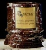 Red Marble Executive Book Ends Award