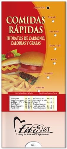 Spanish Fast Foods Pocket Slider Chart/ Brochure