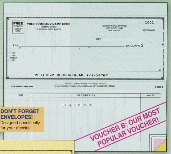 Window Voucher Check (3 Part)