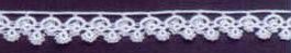 1/2" White Extended Flower And Butterfly Tatting Lace Fabric