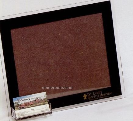 Flat Acrylic Frame Plaque With Card Holder (8 1/2"X11")