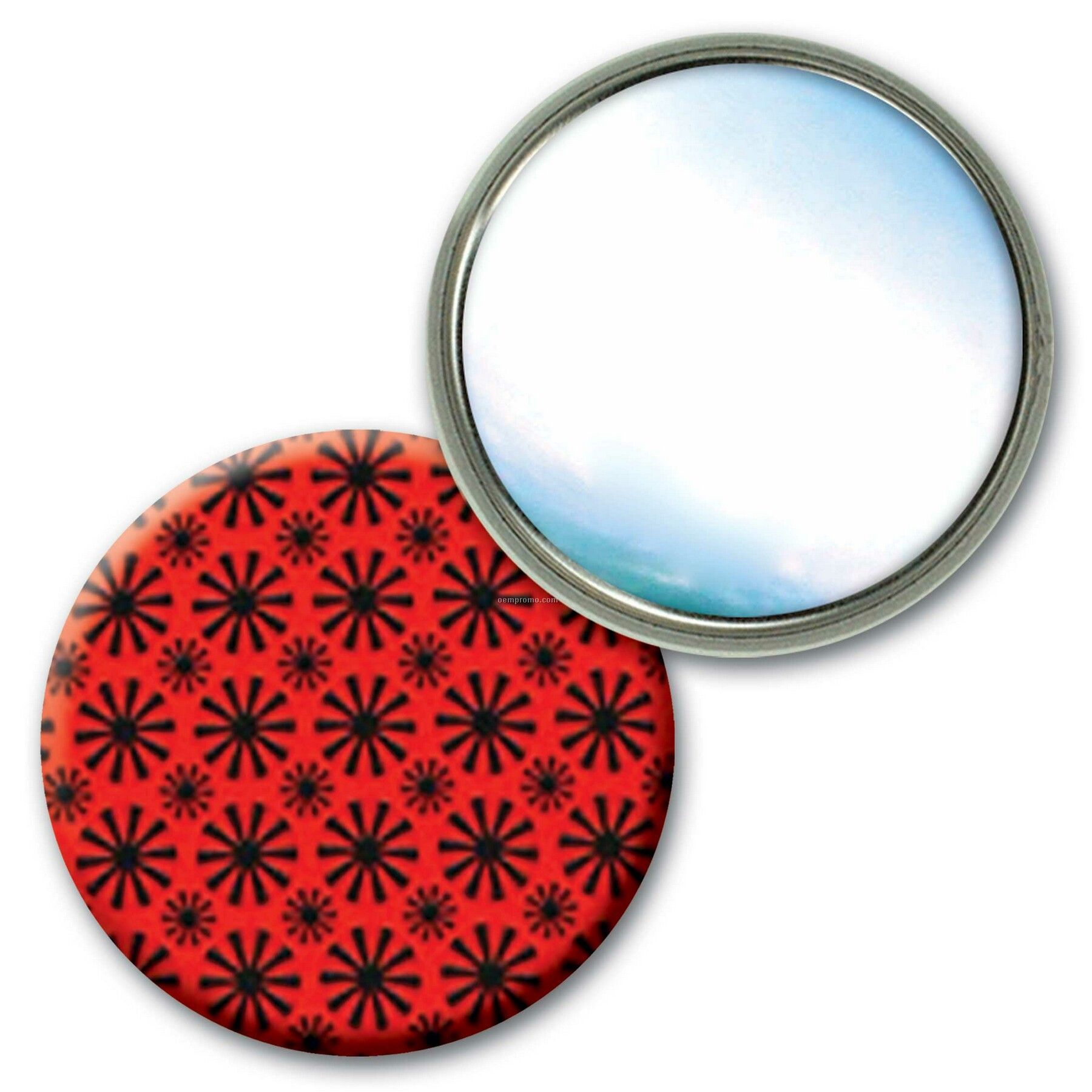 Compact Mirror Lenticular Animated Wheels Effect (Blank)