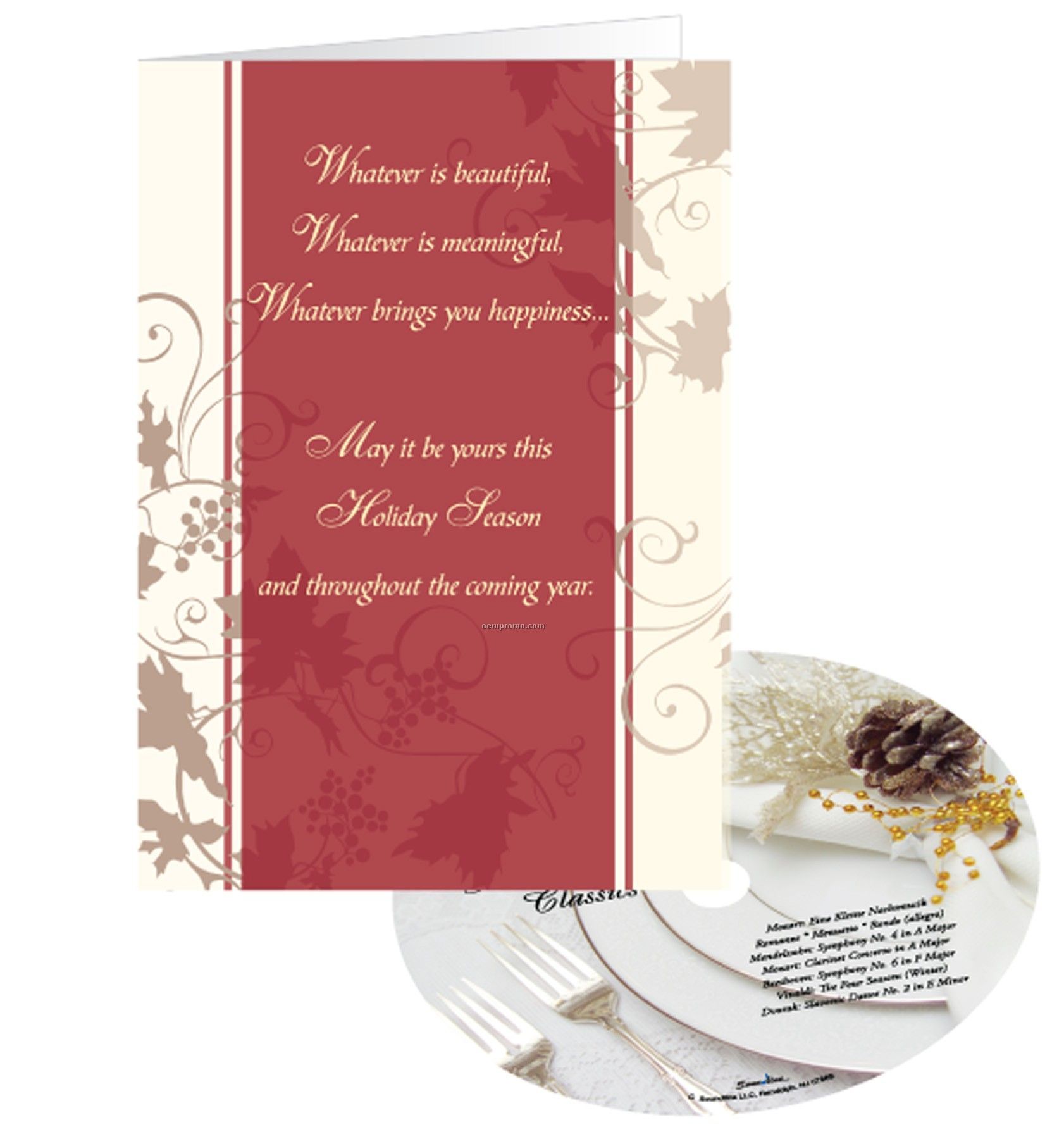 Holiday Wishes Greeting Card With Matching CD