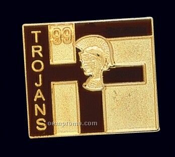 1-1/8" Imported Etched Soft Enamel Emblematic Lapel Pins