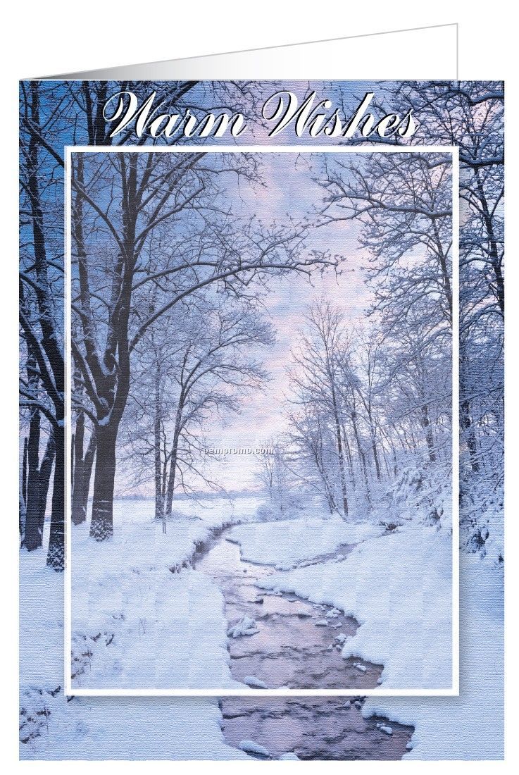 Winter Stream Holiday Greeting Card