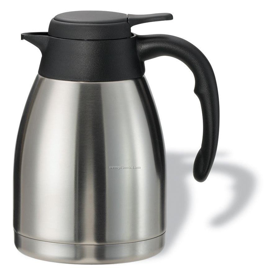1 1/5 Liter Pwl Steelvac Carafe With Push Button Lid