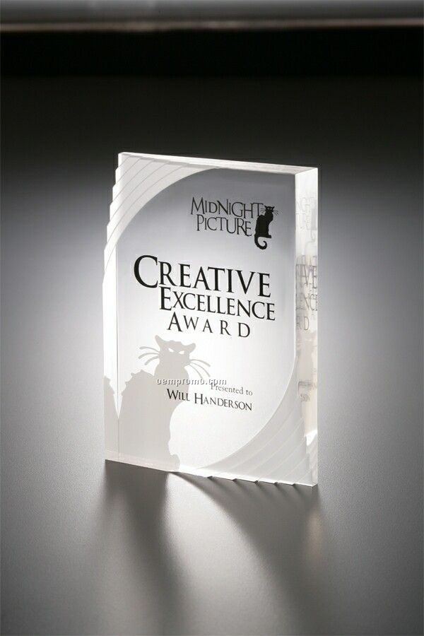 Acrylic Frosted Grooves Award