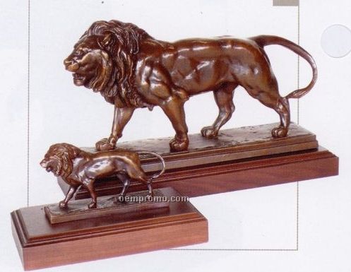 Barye Lion Sculpture (11")